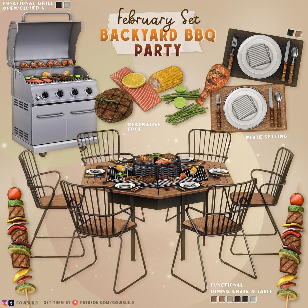 Скриншот мода Сет для барбекю Backyard BBQ